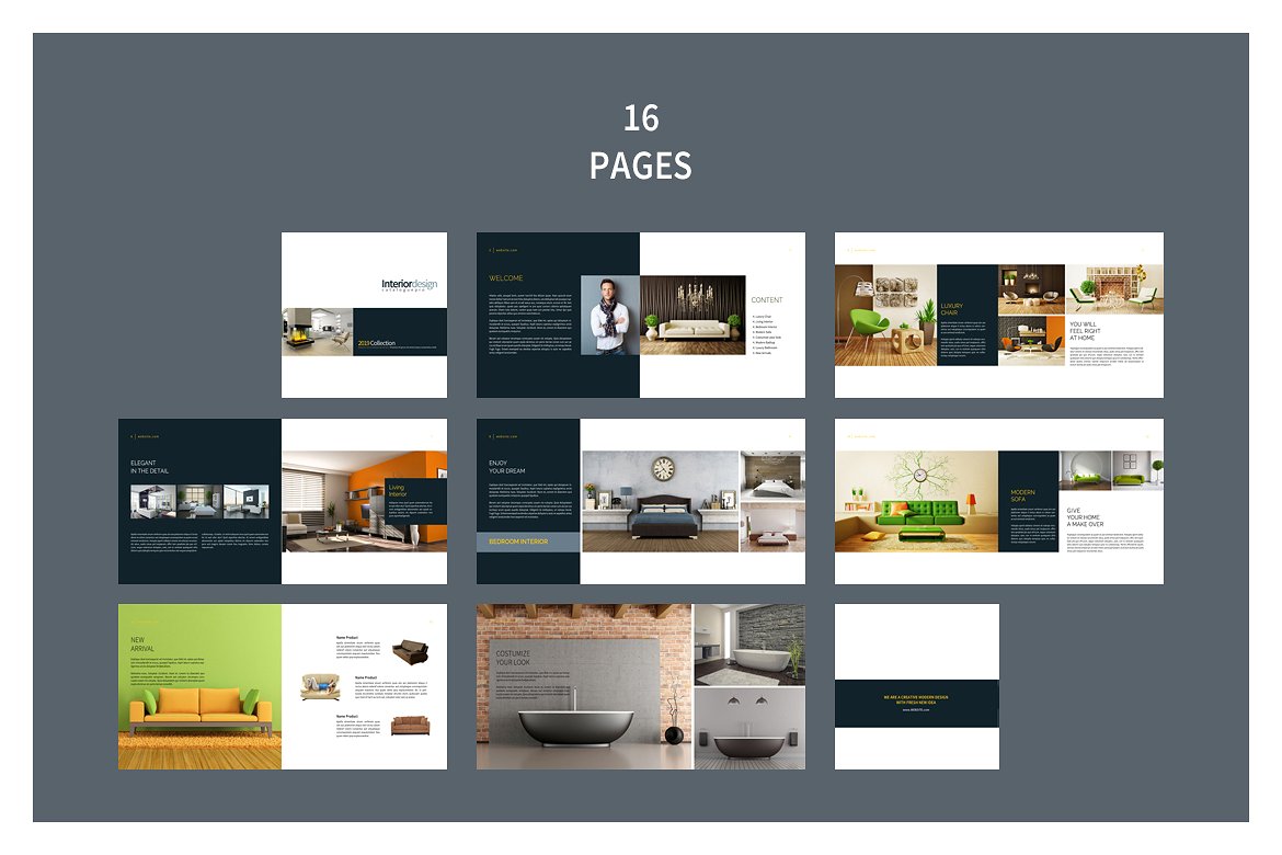 PSD - Square Interior Brochure