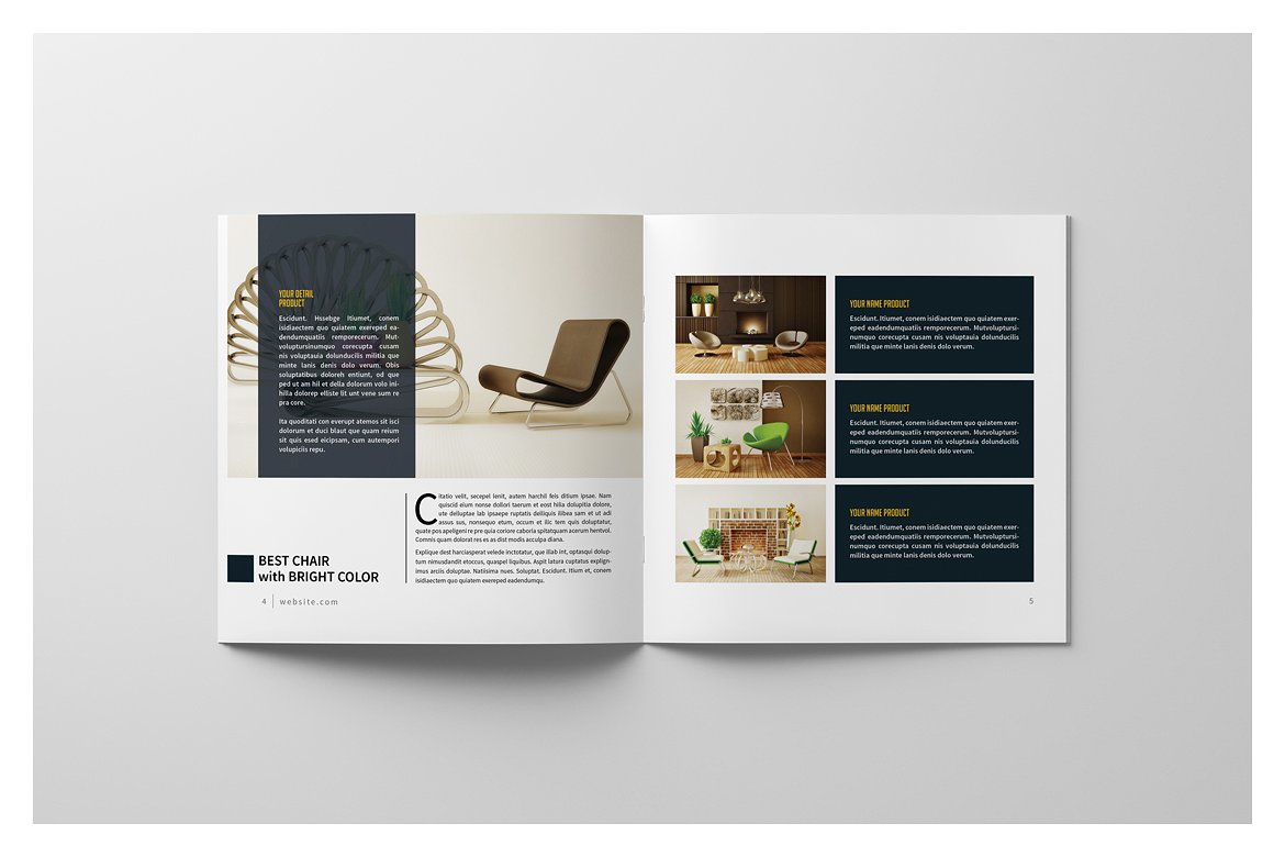 PSD - Square Interior Brochure