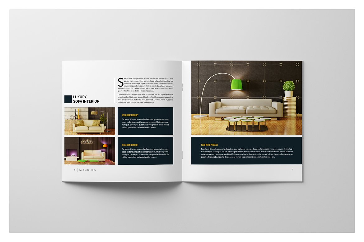 PSD - Square Interior Brochure