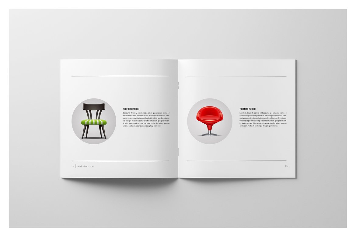 PSD - Square Interior Brochure