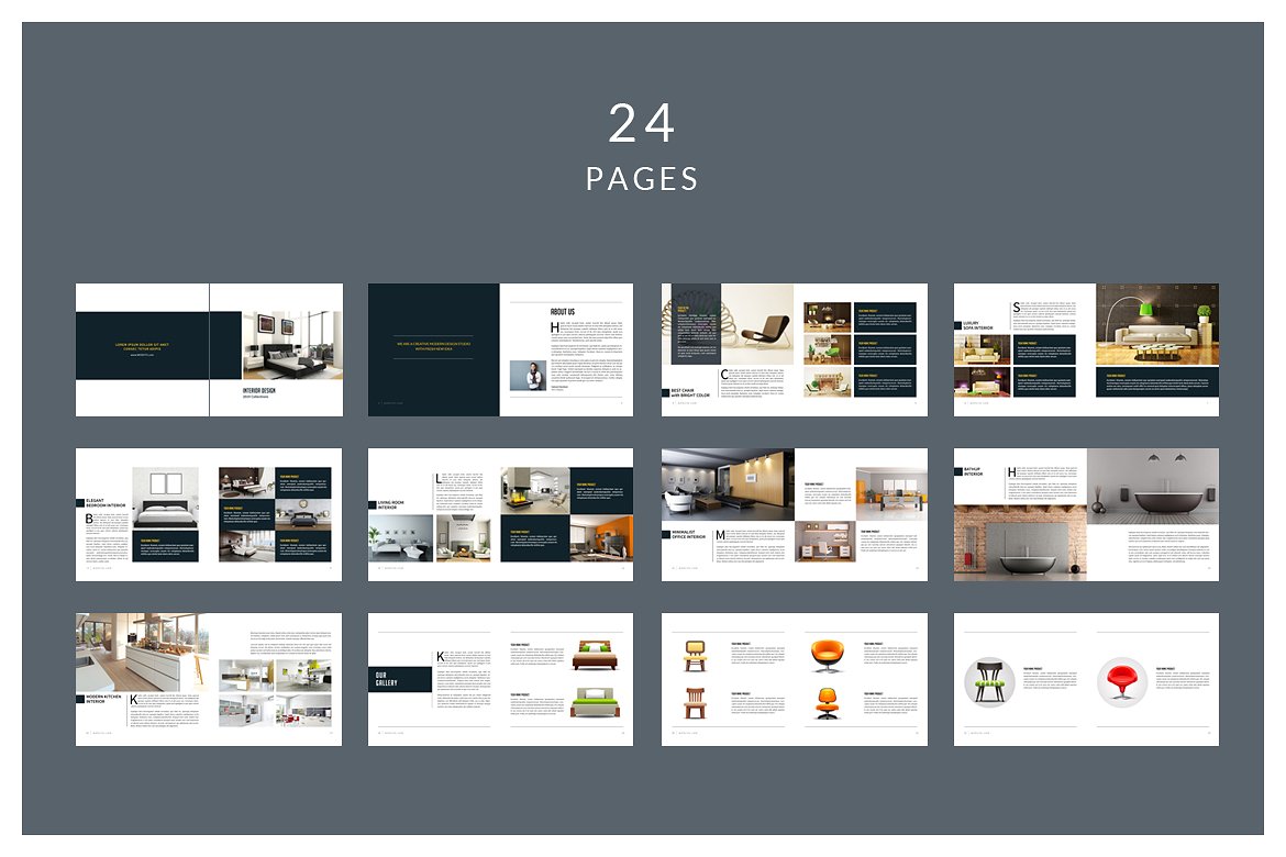 PSD - Square Interior Brochure