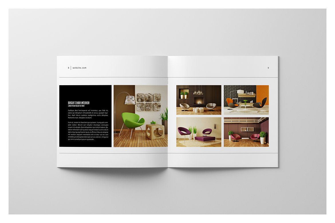 PSD - Square Interior Brochure