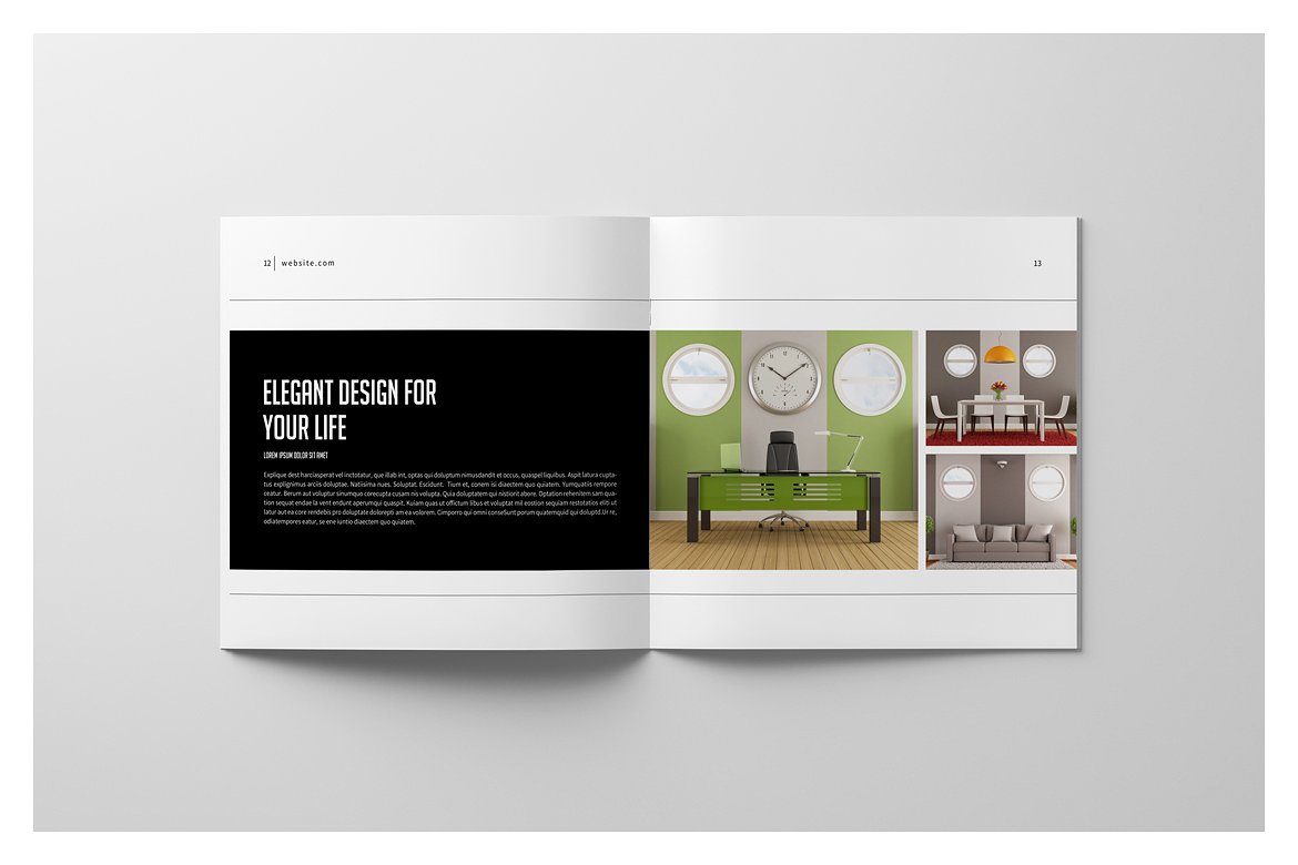 PSD - Square Interior Brochure