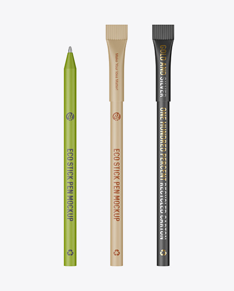 Eco Stick Pen Mockup - Front View