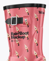 Rain Boot Mockup - Half Side View