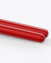 Glossy Drumsticks Mockup - Half Side View Glossy Drumsticks Mockup - Half Side View