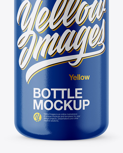 Glossy Bottle Mockup