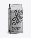 2,5 kg Foil Coffee Bag With Valve Mockup - Half-Turned View