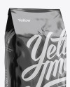 2,5 kg Foil Coffee Bag With Valve Mockup - Half-Turned View