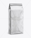 2,5 kg Foil Coffee Bag With Valve Mockup - Half-Turned View