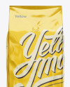 2,5 kg Foil Coffee Bag With Valve Mockup - Front View