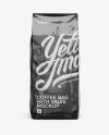 2,5 kg Foil Coffee Bag With Valve Mockup - Front View