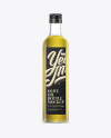 0.75L Clear Glass Olive Oil Bottle Mockup