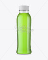 Plastic Green Cocktail Bottle Mockup - Front View