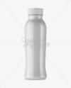 White Plastic Bottle Mockup - Front View