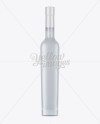 Frosted Glass Vodka Bottle Mockup - Front View Frosted Glass Vodka Bottle Mockup - Front View