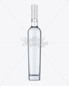 Clear Glass Liquor Bottle Mockup - Front View