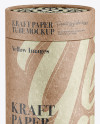 Close Kraft Paper Tube Mockup