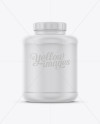 Matte Plastic Supplement Jar Mockup Matte Plastic Supplement Jar Mockup