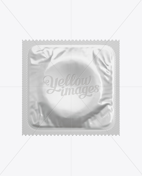 Square Condom Packaging Mockup