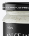 Glass Jar With Ramson Spread Mockup Glass Jar With Ramson Spread Mockup
