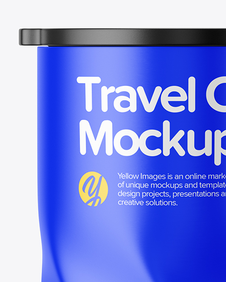 390ml Matte Travel Cup Mockup