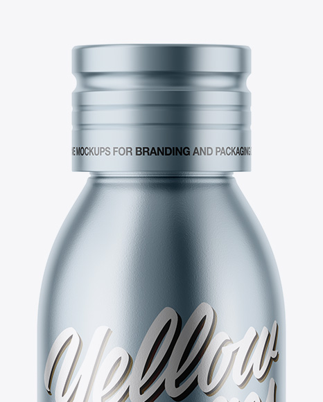 Matte Metallic Bottle Mockup