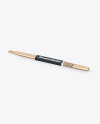 Wooden Drumsticks Mockup - Half Side View Wooden Drumsticks Mockup - Half Side View