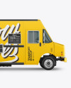 Food Truck Mockup - Half Side View