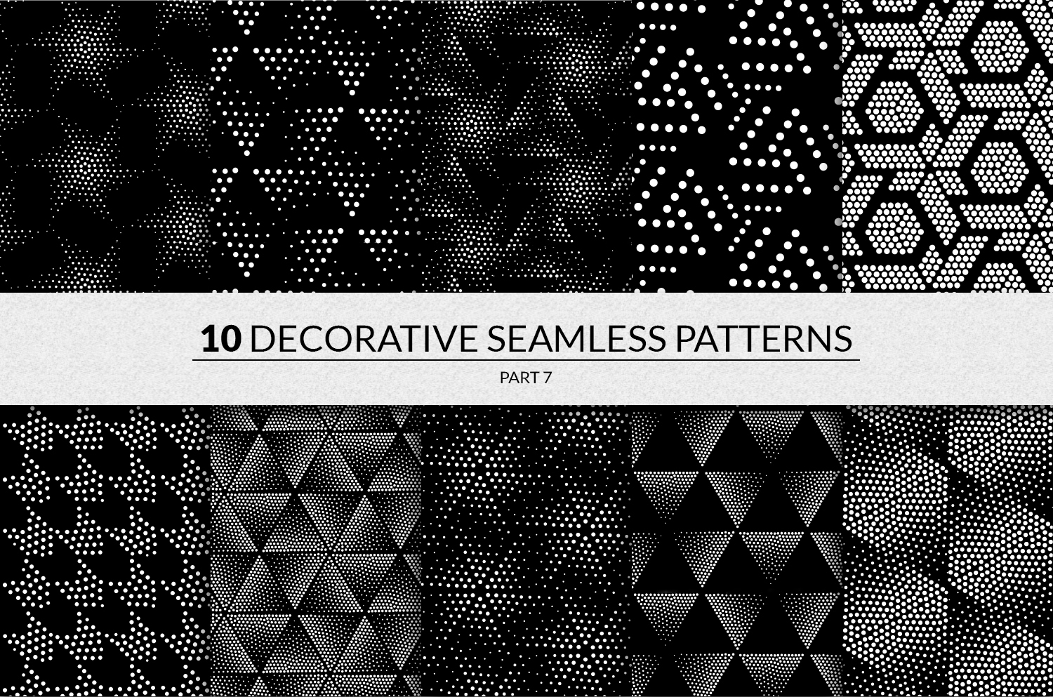 144 seamless pointillism patterns