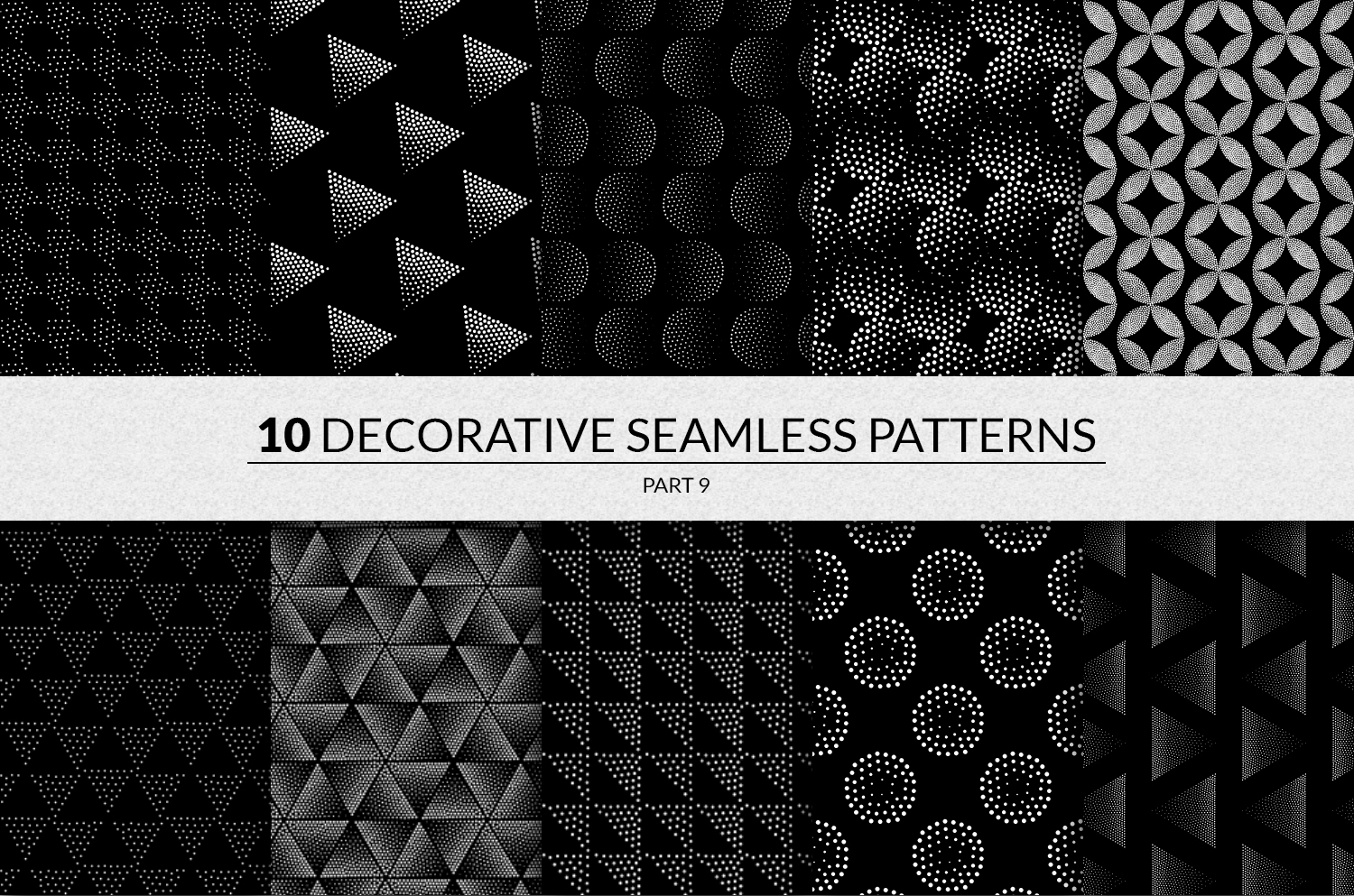 144 seamless pointillism patterns