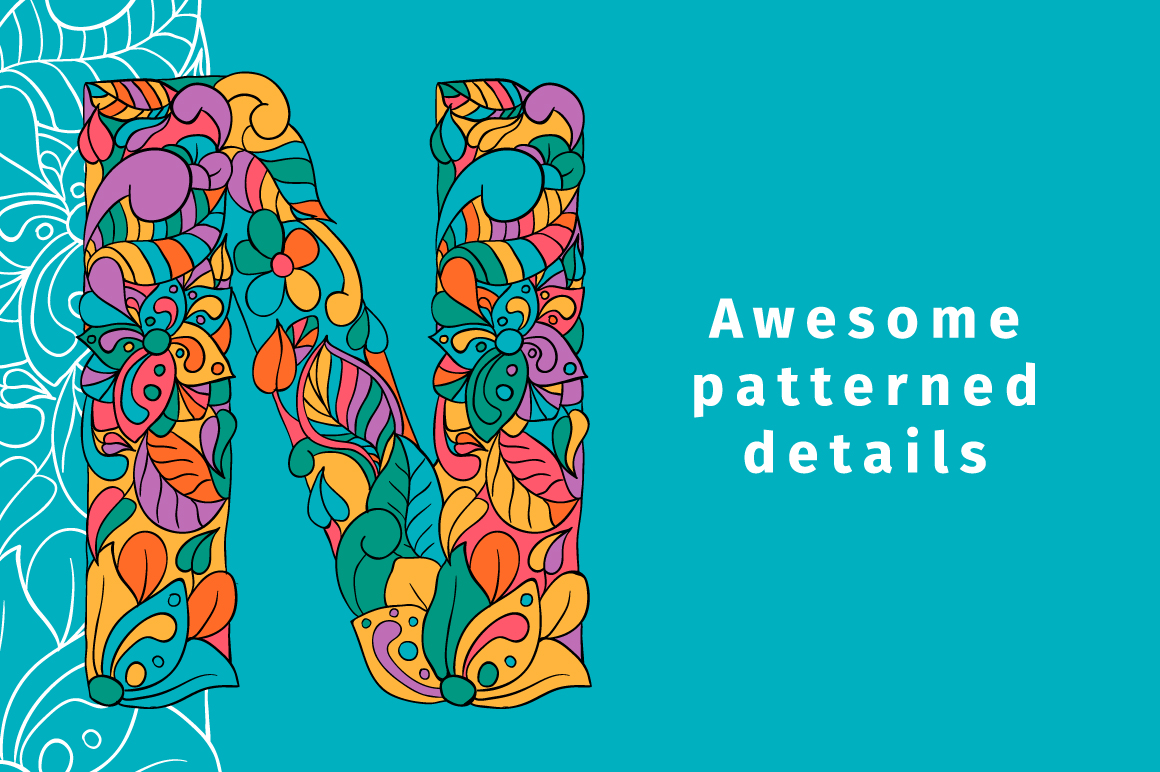 Batik India Color Font Batik India Color Font