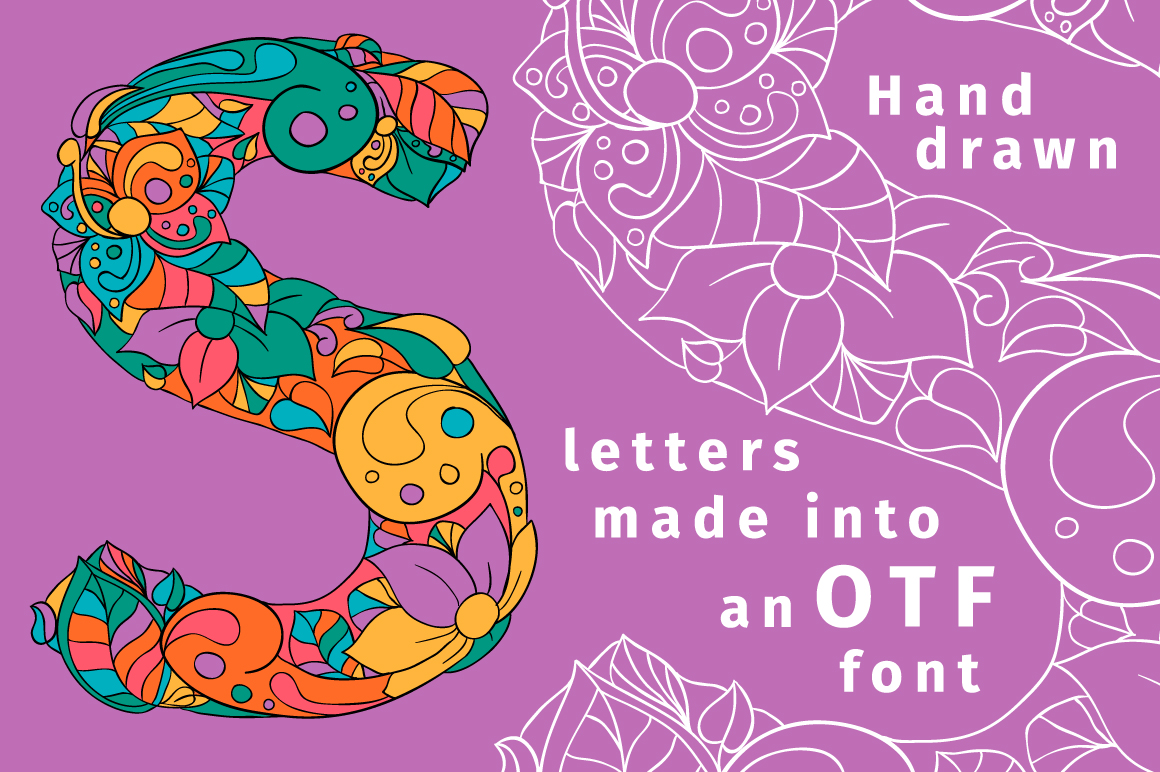Batik India Color Font Batik India Color Font