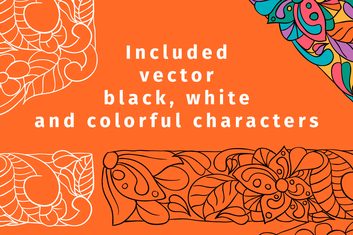 Batik India Color Font Batik India Color Font