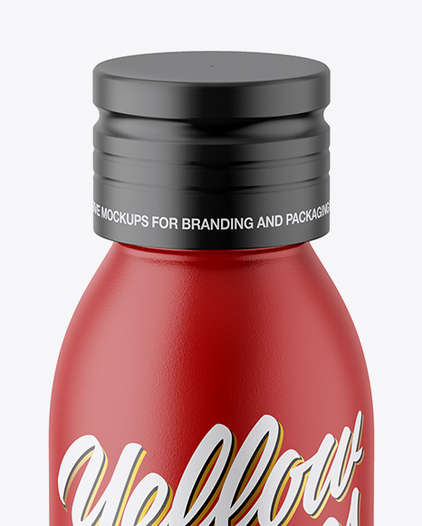 Matte Bottle Mockup - High-Angle Shot