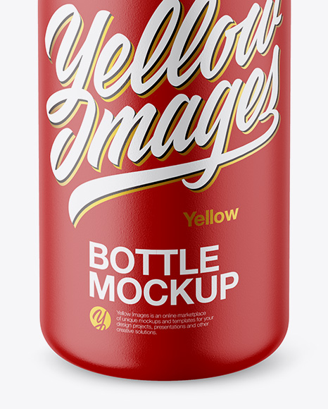 Matte Bottle Mockup - High-Angle Shot