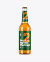 Clear Glass Orange Drink Bottle Mockup Clear Glass Orange Drink Bottle Mockup