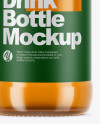 Clear Glass Orange Drink Bottle Mockup Clear Glass Orange Drink Bottle Mockup