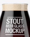 Teku Glass With Stout Beer Mockup