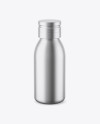 Matte Metallic Bottle Mockup - High-Angle Shot