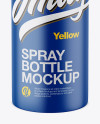 Matte Spray Bottle Mockup - High-Angle Shot