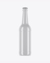 Glossy Ceramic Beer Bottle Mockup