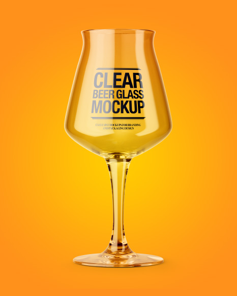 Empty Teku Glass Mockup - Free Download Images High Quality PNG, JPG