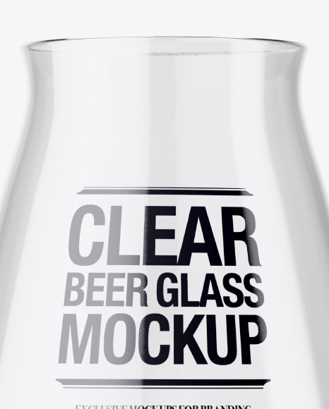 Empty Teku Glass Mockup - Free Download Images High Quality PNG, JPG