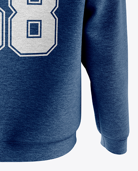 Men’s Heavyweight Heather Hoodie mockup (Back View)