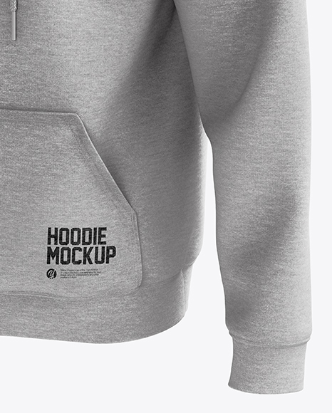 Men’s Heavyweight Heather Hoodie mockup (Half Side View)