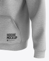 Men’s Heavyweight Heather Hoodie mockup (Half Side View)