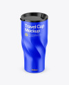 390ml Matte Travel Cup Mockup (High-Angle Shot)