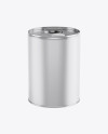 Matte Oil Tin Can Mockup - High-Angle Shot