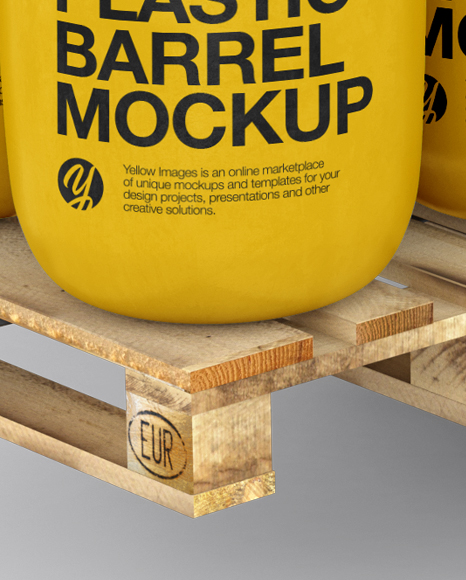 Forklift Mockup - Half Side View (High-Angle Shot)